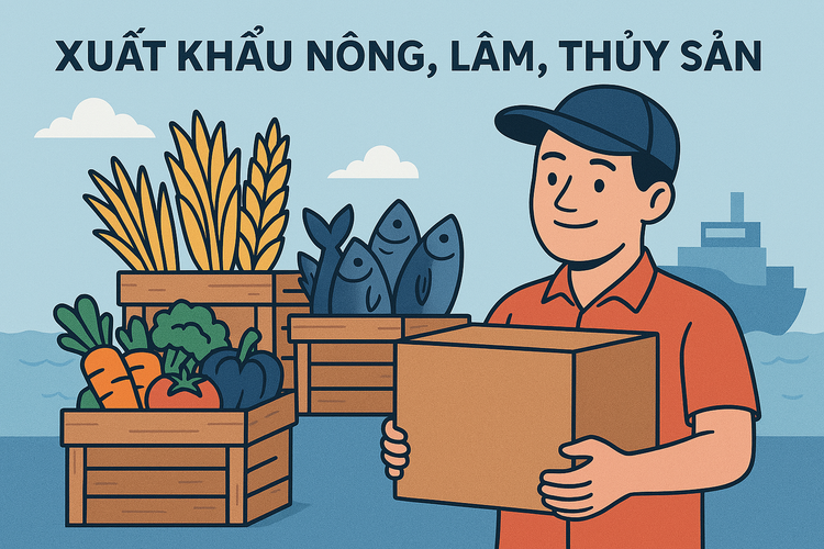 Quý I/2025, tổng kim ngạch xuất khẩu nông, lâm, thủy sản đạt 15,72 tỷ USD. Ảnh: TL-GPT