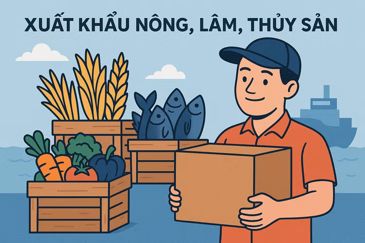 Quý I/2025, tổng kim ngạch xuất khẩu nông, lâm, thủy sản đạt 15,72 tỷ USD. Ảnh: TL-GPT