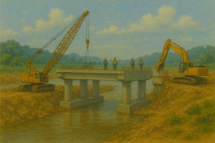 Ban Quản lý dự án đầu tư xây dựng huyện Gò Quao (tỉnh Kiên Giang) đang triển khai lựa chọn nhà thầu thực hiện Dự án Cầu Ba Hồ. Ảnh: TL