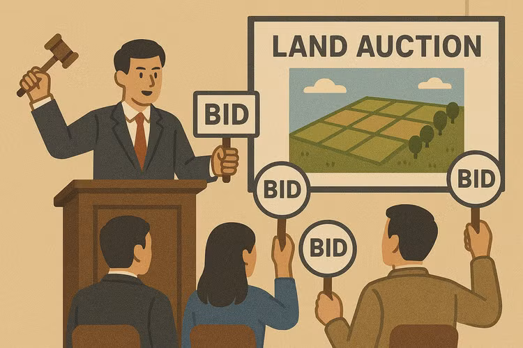 Phú Thọ sắp đấu giá 291 thửa đất trong tháng 4, giá khởi điểm từ 2,5 triệu đồng/m2. Ảnh: TL-GPT