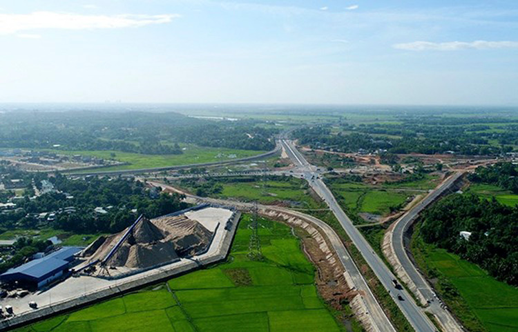 Nút giao Túy Loan thuộc dự án cao tốc Đà Nẵng - Quảng Ngãi