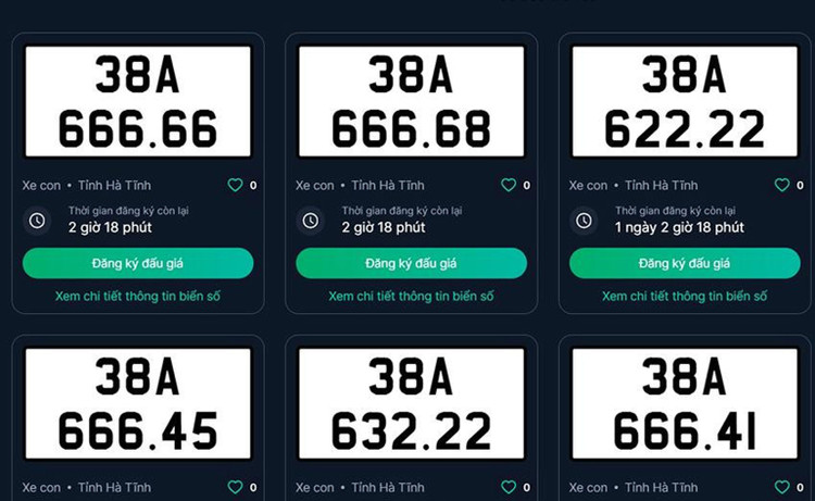 Biển ngũ quý 6 bị bỏ cọc sau khi trúng đấu giá hơn 10 tỷ đồng