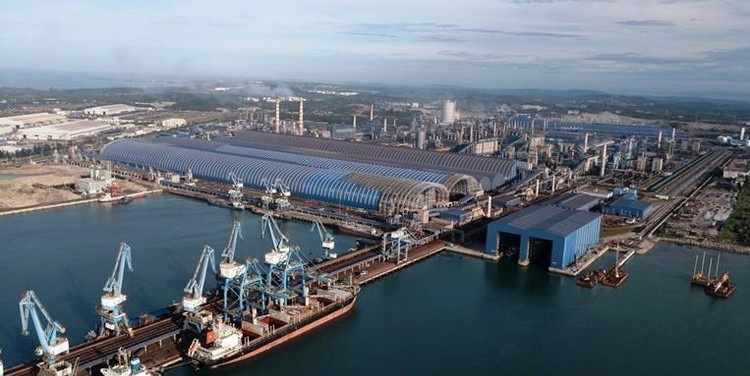 Tổ hợp thép Hoà Phát tại Khu kinh tế Dung Quất, tỉnh Quảng Ngãi