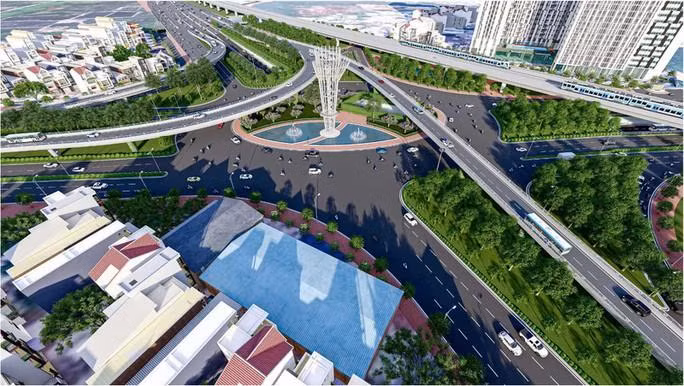 Phối cảnh nút giao thông An Phú