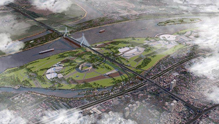 Phối cảnh cầu Tứ Liên. Nguồn: Sở Quy hoạch Kiến trúc