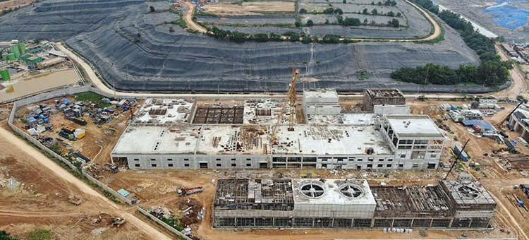 Toàn cảnh nhà máy đốt rác phát điện Sóc Sơn