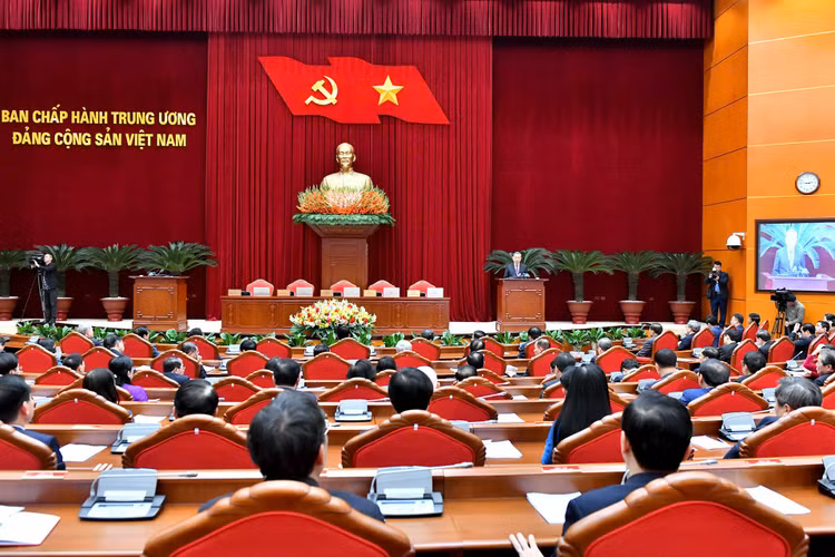 Tổng Bí thư Tô Lâm phát biểu bế mạc Hội nghị Ban Chấp hành Trung ương Đảng khóa XIII.