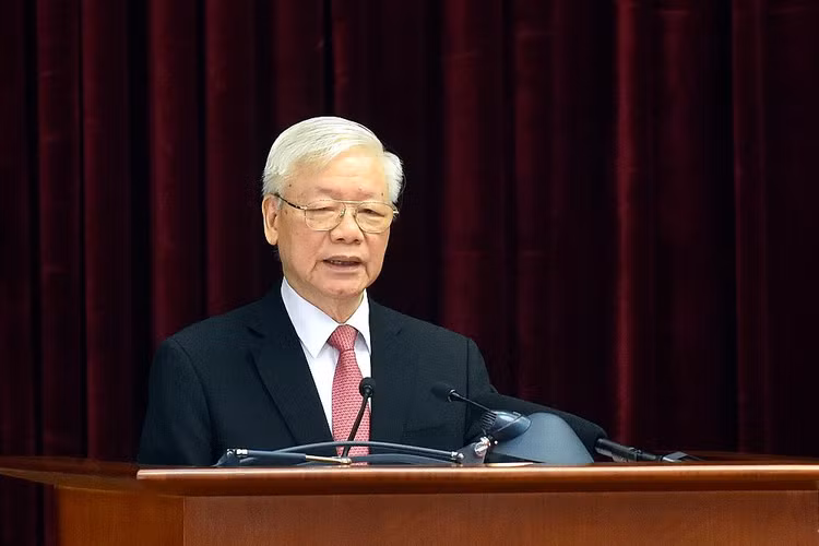 Tổng Bí thư, Chủ tịch nước Nguyễn Phú Trọng: Bộ Chính trị đã xem xét cẩn trọng cơ sở pháp lý và cơ sở thực tiễn của việc kiện toàn các chức danh lãnh đạo các cơ quan Nhà nước ngay sau Đại hội toàn quốc lần thứ XIII của Đảng. Ảnh: VGP