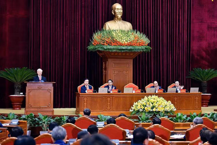 Tổng Bí thư, Chủ tịch nước Nguyễn Phú Trọng phát biểu tại Hội nghị. Ảnh: VGP