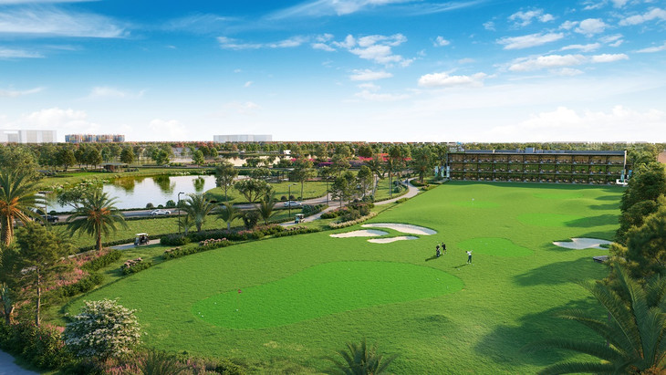 Sân golf hướng hồ với tầm nhìn đã mắt. Ảnh phối cảnh minh họa Sun Property Sân golf hướng hồ với tầm nhìn đã mắt. Ảnh phối cảnh minh họa Sun Property