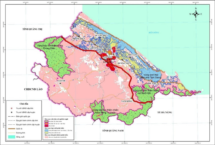 Bản đồ khu vực khuyến khích, khu vực hạn chế phát triển. Trong đó, khu vực khuyến khích phát triển gồm khu vực đồng bằng, trung du và ven các hành lang kinh tế, quy mô khoảng 99.623 ha. Bản đồ khu vực khuyến khích, khu vực hạn chế phát triển. Trong đó, khu vực khuyến khích phát triển gồm khu vực đồng bằng, trung du và ven các hành lang kinh tế, quy mô khoảng 99.623 ha.