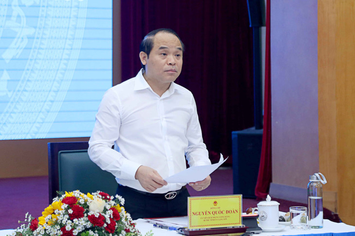 Bí thư tỉnh ủy Lạng Sơn Nguyễn Quốc Đoàn. Ảnh: Trang Hậu