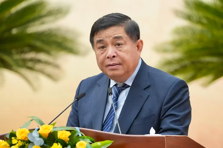 Bộ trưởng Bộ Kế hoạch và Đầu tư Nguyễn Chí Dũng phát biểu tại Hội nghị