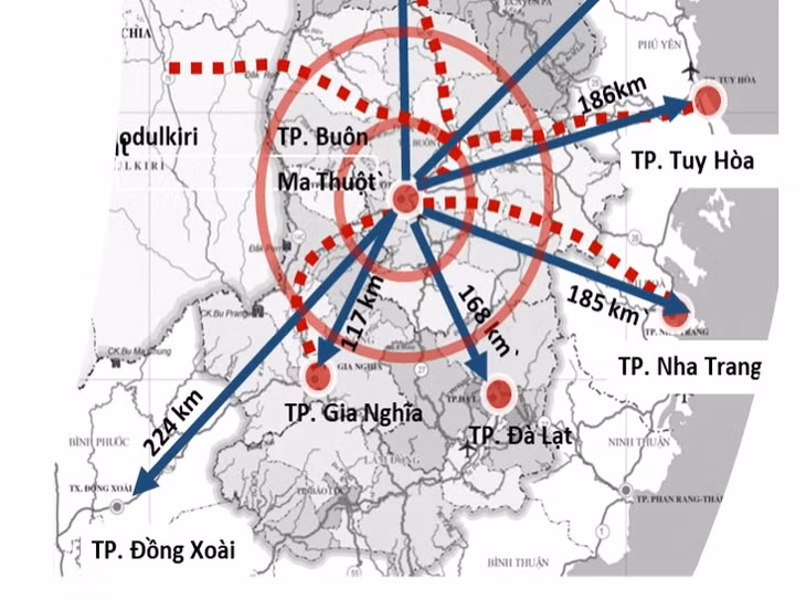 Có vị trí trung tâm Vùng, Đắk Lắk có điều kết nối với tất cả các tỉnh Tây Nguyên, duyên hải Nam Trung Bộ, Đông Nam Bộ và các tỉnh trong Khu vực Tam giác phát triển