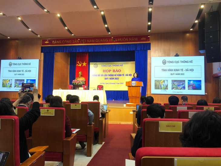 Tổng cục Thống kê tổ chức họp báo công bố số liệu thống kê kinh tế - xã hội quý I/2022