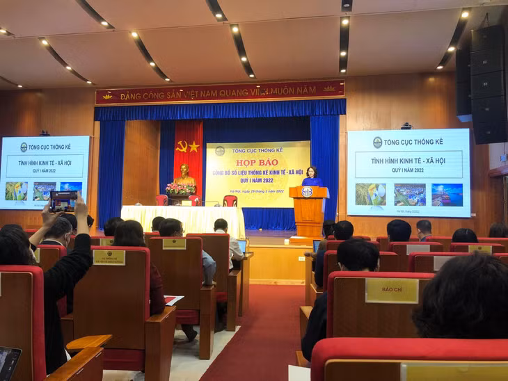 Tổng cục Thống kê tổ chức họp báo công bố số liệu thống kê kinh tế - xã hội quý I/2022 Tổng cục Thống kê tổ chức họp báo công bố số liệu thống kê kinh tế - xã hội quý I/2022