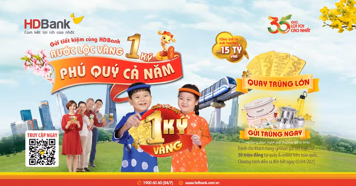 Giải Đặc biệt trị giá 1 ký vàng SJC thuộc về khách hàng Nguyễn Thanh Lộc (Phòng giao dịch Bến Cát, chi nhánh Bình Dương