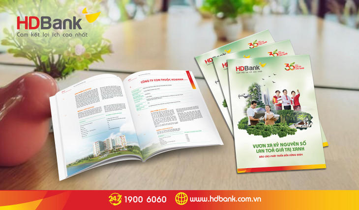 HDBank là một trong những ngân hàng đầu tiên tại Việt Nam công bố Báo cáo phát triển bền vững trong năm 2025, với chiến lược phát triển tín dụng có trách nhiệm, biến nguồn vốn trở thành cầu nối giữa phát triển kinh doanh và sứ mệnh xã hội HDBank là một trong những ngân hàng đầu tiên tại Việt Nam công bố Báo cáo phát triển bền vững trong năm 2025, với chiến lược phát triển tín dụng có trách nhiệm, biến nguồn vốn trở thành cầu nối giữa phát triển kinh doanh và sứ mệnh xã hội