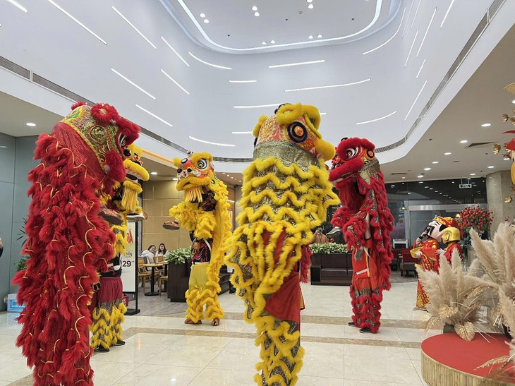 Hoạt động múa Lân khai Xuân cho các công ty tại tòa văn phòng do TNPM vận hành Hoạt động múa Lân khai Xuân cho các công ty tại tòa văn phòng do TNPM vận hành