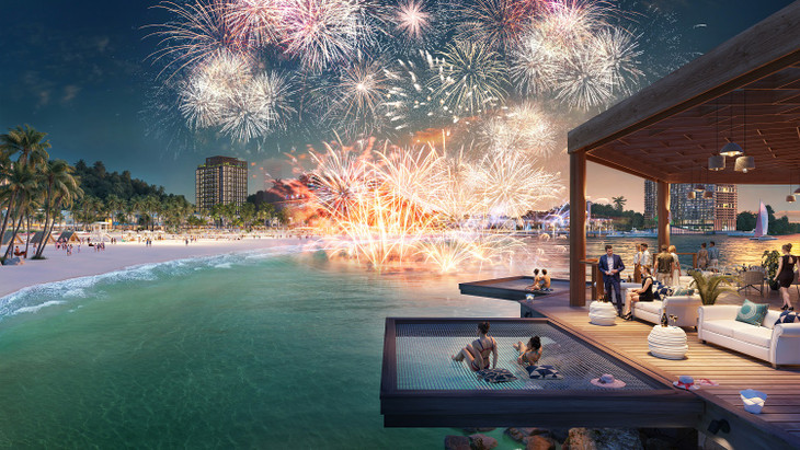 Bãi tắm mới Các Bà quy tụ hệ tiện ích đẳng cấp (Ảnh: Sun Property)