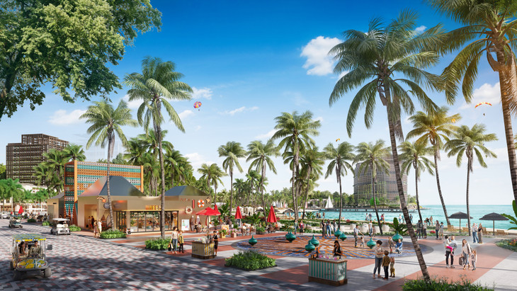 Hệ tiện ích all-in-one ngay dưới chân tòa tháp căn hộ The Xanh 1 (Ảnh: Sun Property)