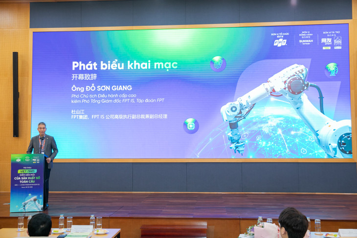 Ông Đỗ Sơn Giang phát biểu mở đầu hội thảo