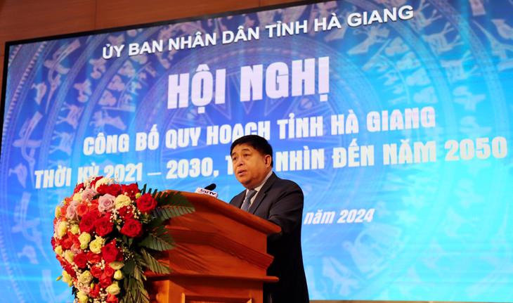 Bộ trưởng Bộ Kế hoạch và Đầu tư Nguyễn Chí Dũng phát biểu tại Hội nghị (Ảnh: MPI) Bộ trưởng Bộ Kế hoạch và Đầu tư Nguyễn Chí Dũng phát biểu tại Hội nghị (Ảnh: MPI)