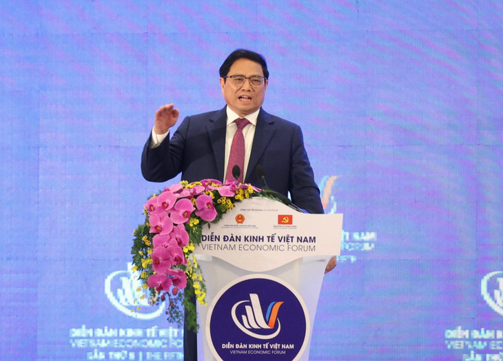 Thủ tướng Phạm Minh Chính phát biểu chỉ đạo tại Diễn đàn Kinh tế Việt Nam lần thứ 5