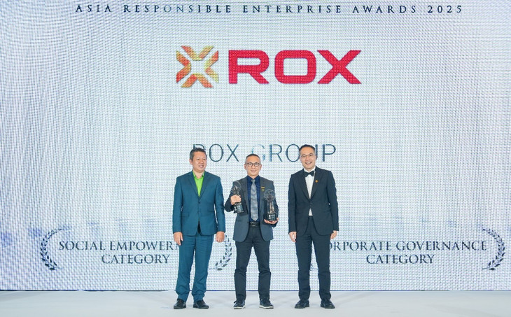 ROX Group được AREA 2025 vinh danh tại hạng mục Quản trị doanh nghiệp.