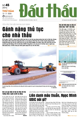 BÁO ĐẤU THẦU SỐ 45 - 2026