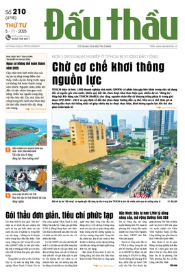 BÁO ĐẤU THẦU SỐ 210 - 2025