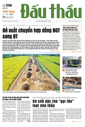 BÁO ĐẤU THẦU SỐ 236 - 2025