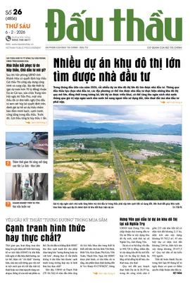 BÁO ĐẤU THẦU SỐ 26 - 2026