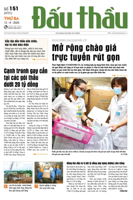 BÁO ĐẤU THẦU SỐ 151 - 2025