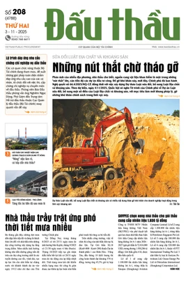 BÁO ĐẤU THẦU SỐ 208 - 2025