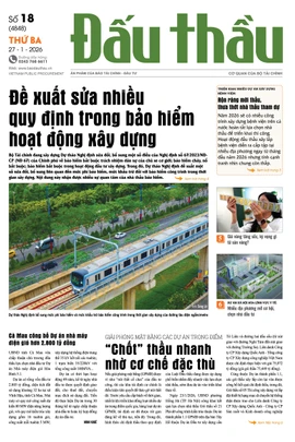 BÁO ĐẤU THẦU SỐ 18 - 2026