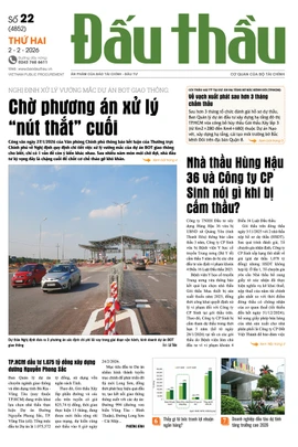 BÁO ĐẤU THẦU SỐ 22 - 2026