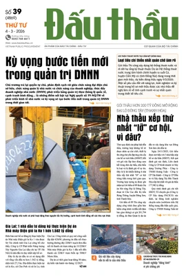 BÁO ĐẤU THẦU SỐ 39 - 2026