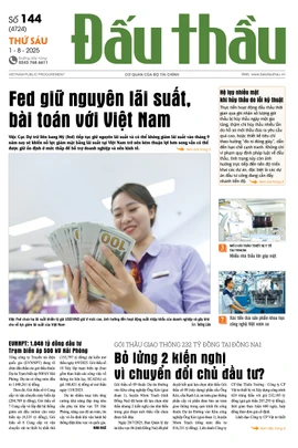 BÁO ĐẤU THẦU SỐ 144 - 2025