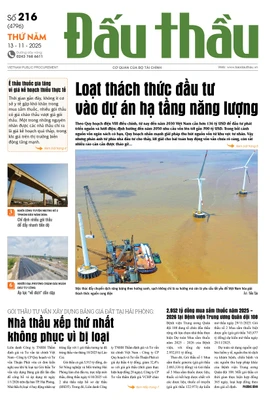 BÁO ĐẤU THẦU SỐ 216 - 2025