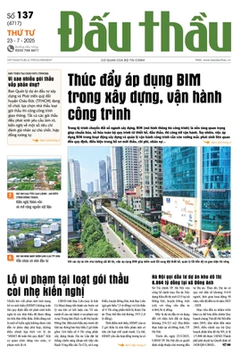 BÁO ĐẤU THẦU SỐ 137 - 2025