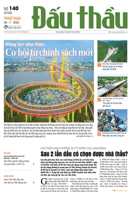 BÁO ĐẤU THẦU SỐ 140 - 2025
