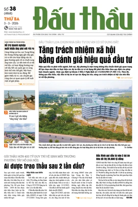 BÁO ĐẤU THẦU SỐ 38 - 2026