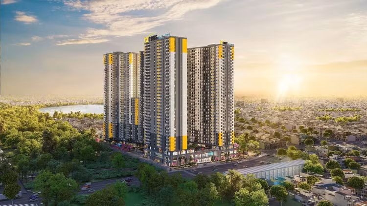 Khu căn hộ Bcons Solary tọa lạc ngay cổng Khu công nghiệp Tân Đông Hiệp B