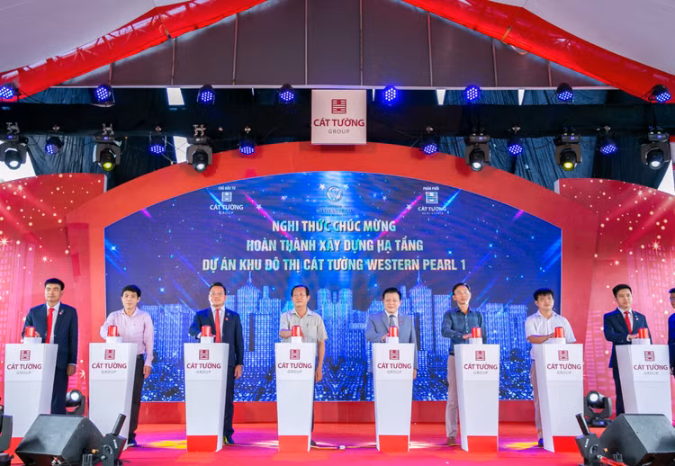 Việc công bố hoàn thành xây dựng hạ tầng Khu đô thị Cát Tường Western Pearl 1 góp phần khẳng định năng lực triển khai dự án mạnh mẽ của Cát Tường Group