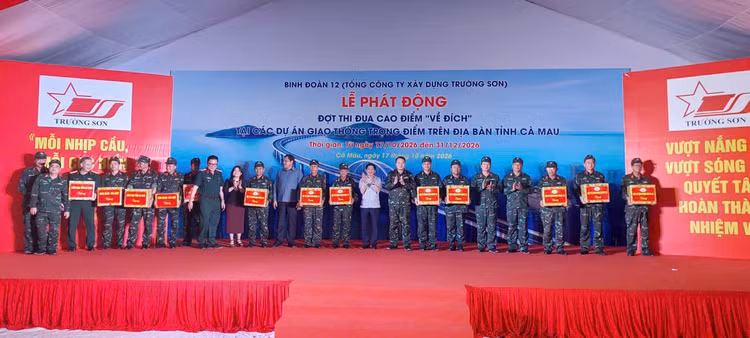 Trong 76 ngày đợt thi đua "Về đích", Tổng công ty Xây dựng Trường Sơn phấn đấu đạt trên 7.400 tỷ đồng giá trị sản xuất, trên 10.000 tỷ đồng giá trị nghiệm thu, giá trị thanh toán
