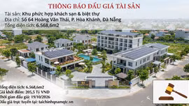 Đấu giá khách sạn tại số 64 Hoàng Văn Thái, thành phố Đà Nẵng. Ảnh tạo bởi AI
