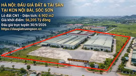  Đấu giá quyền sử dụng đất và tài sản gắn liền tại Khu công nghiệp Nội Bài. Ảnh minh họa tạo bởi AI