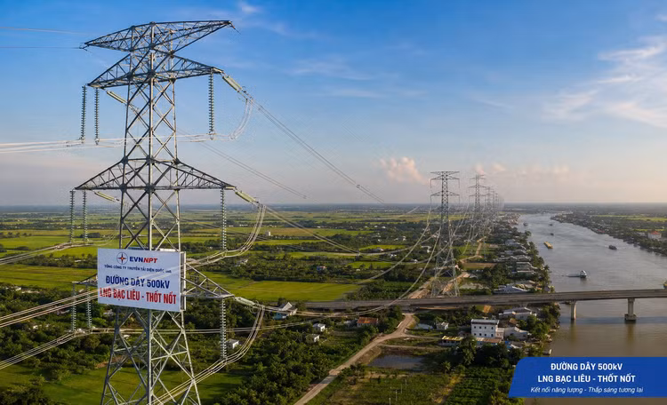 Cà Mau chấp thuận chủ trương đầu tư đường dây 500kV LNG Bạc Liêu – Thốt Nốt hơn 8.275 tỷ đồng