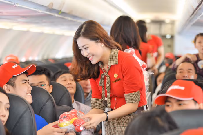 100.000 vé siêu tiết kiệm giá từ 0 đồng cùng Vietjet